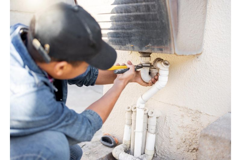 Une urgence de canalisation bouchée en Suisse, un plombier intervient.